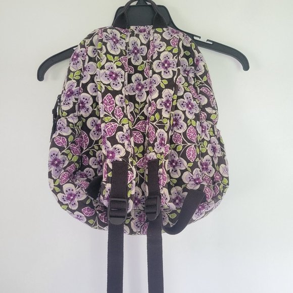 Vera Bradley Plum Petals Quilted Backpack (Rare) main image 6